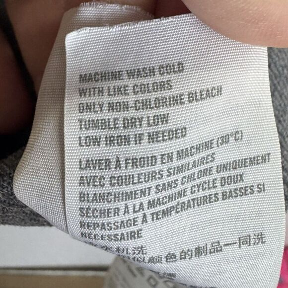 Y2K Hollister Womens Henley Hoodie Cardigan Size S Gray Button Up Jacket Preppy - Picture 4 of 10